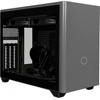 Cooler Master NR200P MAX Small Form Factor Mini-ITX Case with 280mm AIO, 850W SFX Gold PSU, PCIe Gen4 Riser, and Tempered Glass/Vented Panel