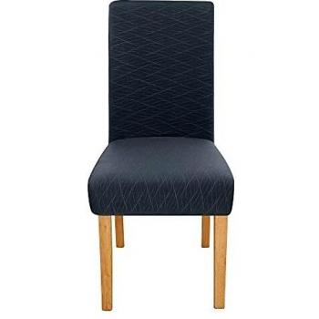 Amazon Brand - Umi Fundas de Silla Decorativas Suave de Salon Comedor 6 Piezas Gris