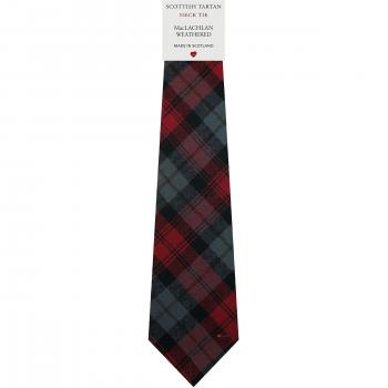 Mens All Wool Tie Woven Scotland - MacLachlan Weathered Tartan