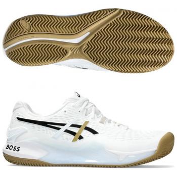 Asics Gel-Resolution 9 Clay Zapatilla Tierra Batida Hombres - Blanco, Negro