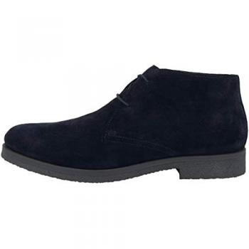 Derbies de cuero Geox Claudio en azul marino para hombre EU 40