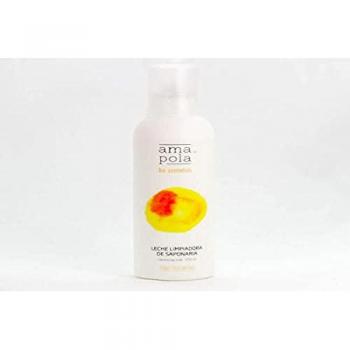 Leche Limpiadora de Saponaria 250ml Amapola Biocosmetics - Leche limpiadora, 250 ml, formulada con saponaria, ideal para limpiar y desmaquillar la piel suavemente, adecuada para