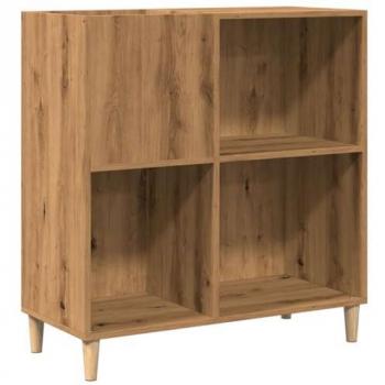Mueble para Discos de Vinilo en Madera Ingeniería Roble Artisan 84,5x38x89 cm