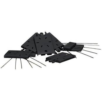 Kit de Defensa contra Pájaros y Palomas con 36 Púas de Plástico, Protección hasta 1 m - Windhager