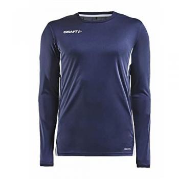 Craft Pro Control Impact Long Sleeve T-Shirt for Men - Marine Polyester, X-Small