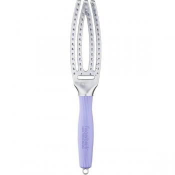 Cepillo desenredante Olivia Garden Fingerbrush Curvado con cerdas iónicas, tamaño pequeño, 1 unidad, unisex