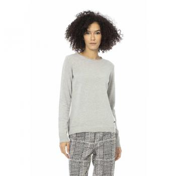 Baldinini Trend Gray Wool Sweater - S