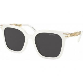 Miu Miu MU13WS 1425S0 Anteojos de Sol para Mujer Blancas con Armazón de Acetato
