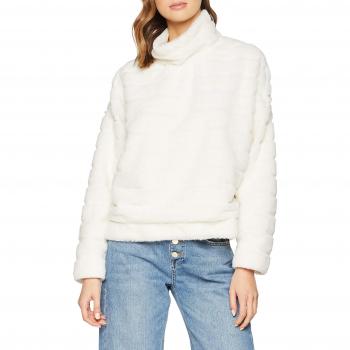 SELECTED FEMME Slfally LS Cropped Sweat B, suéter para Mujer, Blanco Birch, 40