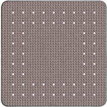 Wenko Alfombrilla de ducha antideslizante Mirasol con ventosas, caucho natural, blanco, 54 x 54 x 0.1 cm