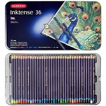 Derwent Inktense 36 - Lápices de tinta soluble en agua