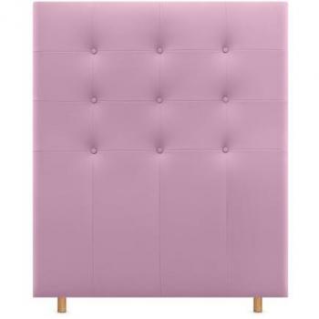 Cabecero Tapizado Capitoné Rosa hasta el Suelo 110cm para Cama Individual y Matrimonio (Polipiel Acualine)
