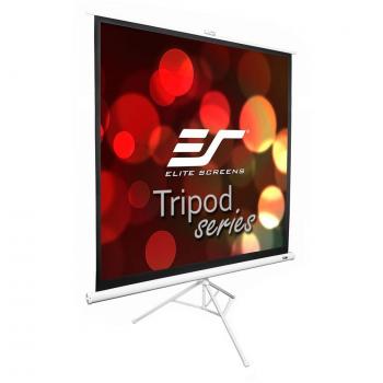 Elite Screens Portable Tripod Projector Screen 1:1 Ratio 152 x 152 cm - White Frame