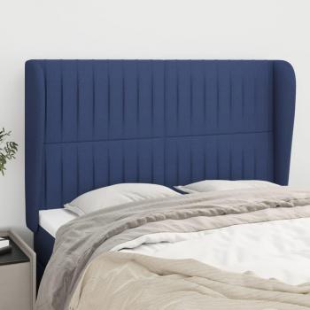 Cabecero con orejas de tela azul 147x23x118/128 cm Vidaxl Azul