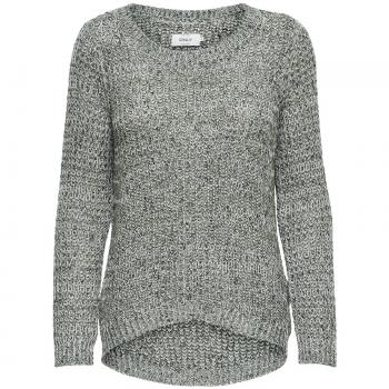 ONLKENDRA L/S PULLOVER KNT. CHALECO MUJER LANA CUELLO REDONDO MEZCLILLA