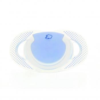 Chupete de Silicona Natural Physio 0-6 Meses Azul
