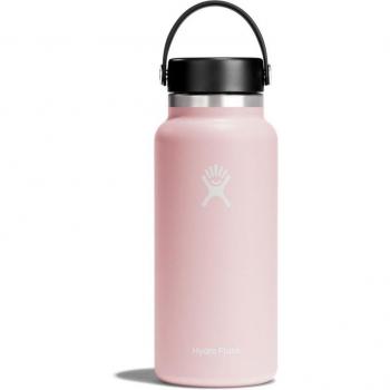 Hydro Flask Wide Mouth Water Bottle, 32 oz, Trillium, Stainless Steel with Flex Cap