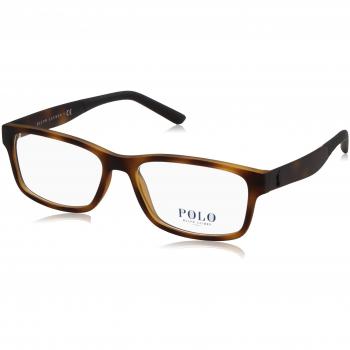 Polo Ralph Lauren 0PH2169, Monturas de Gafas para Hombre, Matte Dark Havana, 54