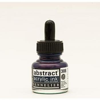 Encre acrylique bleu indigo 30 ml abstract sennelier