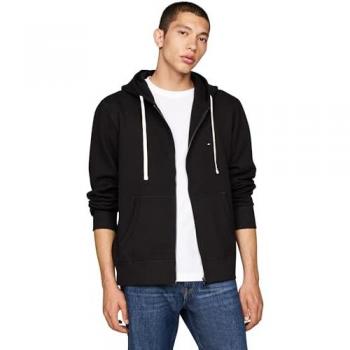 Tommy Hilfiger Men's Black Zip-through Sweatshirt Size M
