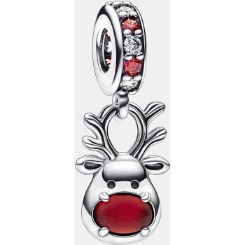 Charm colgante de Murano Reno de la Nariz Roja Pandora - 792330C01