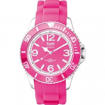 Tom Watch Reloj Analógico Unisex de Cuarzo con Correa de Caucho WA00129 Ø 44 mm