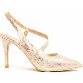 Sandalias de Tacón para Mujer MONTEVITA VIVA2 GOLD 89815 Dorado, características: diseño elegante, tacón alto, material sintético, plantilla acolchada, suela antideslizante