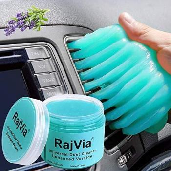 Rajvia Gel de Limpiador,Teclado Gel Universal de Limpieza de Polvo Limpiador de Bacterias de Suciedad para Computadoras, Ventilaciones de Automóviles, Impresoras, Calculadoras