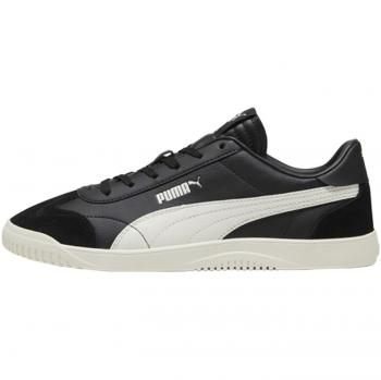 Zapatillas Puma Club 5v5 negro puro blanco roto - 44, tipo: zapatillas de fútbol sala, características: diseño en color negro con detalles en blanco y roto, suela diseñada para superficies interiores, número de talla: