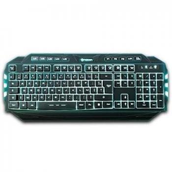 Nacon - Teclado Gaming, Membrana Con Teclas Retroiluminadas, 5 Teclas Macro Con Hardware, Función Winlock, 3 Perfiles De Juego