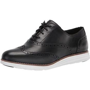 Cole Haan original Gran Wtip Oxford, Black/Optic White, 9.5 B