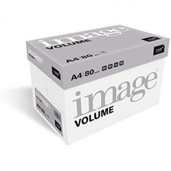 Image Volume - Papel blanco A4 80 g/m² Multifunción - Caja de 5 paq x 500 hojas