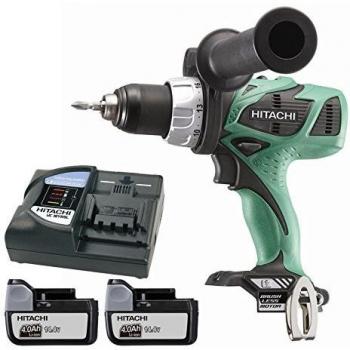 Hitachi DS14DBL Taladradora atornillador Brushless 2x14,4V 4Ah Li-ion + 56 accesorios + maletin