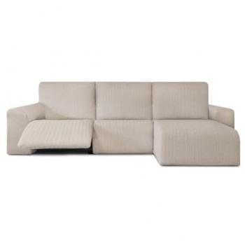 Funda Chaise Longue Brazo Corto Derecho Bielástica Jaz Beige 120 x 120 x 360 cm