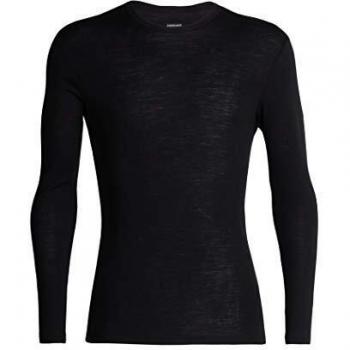 Icebreaker 175 Everyday LS Crewe Camiseta, Hombre, Negro, S