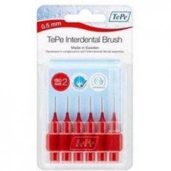 Cepillo interdental TePe 0,5 mm rojo