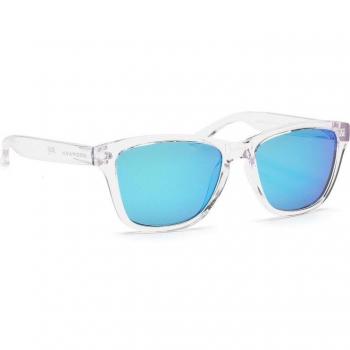 Hawkers Air Clear Blue One Kids Sunglasses - Lightweight, UV400 Protection, Polarized Lenses, Adjustable Nose Pads, Durable Frame, Kid-Friendly Design