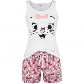 Los Aristogatos Marie - Pink Bow Pijama Blanco-Rosa L