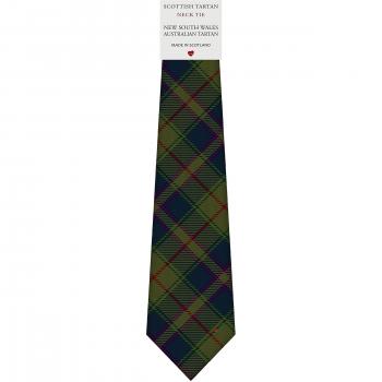 Mens All Wool Tie Woven Scotland - New South Wales Australian Tartan
