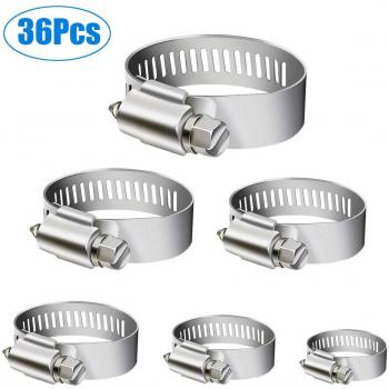 Clips de manguera WinWoner, 36 piezas