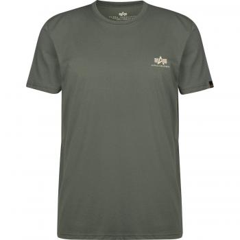 Alpha Industries Men's Basic Small Logo T-Shirt - Vintage Green