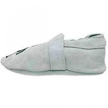 NAME IT - Zapatillas de estar por casa para bebé Gris claro, gris jaspeado. 2-3 años