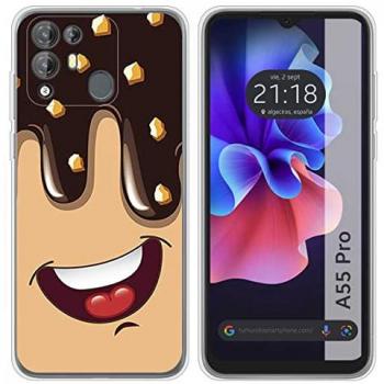 Funda de Silicona Gel TPU Personalizada para Blackview A55 Pro Diseño Helado Chocolate