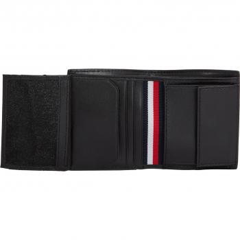 Cartera de Piel Negra Trifold para Hombre Tommy Hilfiger