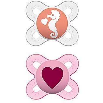 MAM Chupete Start S149 - Chupete extra pequeño para Recién Nacidos, Tetina de Látex, para Bebés de 0 a 2 meses, Rosa
