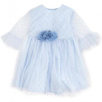Tutto Piccolo Vestido de bebé niña de manga francesa con detalle de flores
