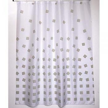 Cortina de Baño Premium Thika Beige 180x200cm - Toque de Color en Poliéster