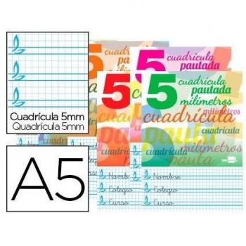 Libreta Liderpapel Pautaguía A5 Cuadriculado 32 Hojas