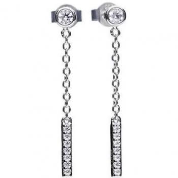 Pendientes Cadenas DIAMONFIRE 6219191082 mujer circonitas