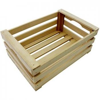 Caja de Madera Natural de Haya 25x17 cm con Altura de 10 cm